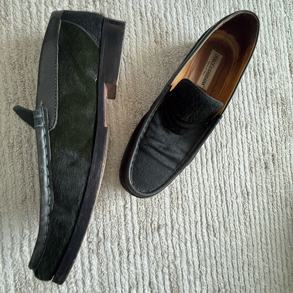 Dolce & Gabbana Vintage Horsehair Loafers